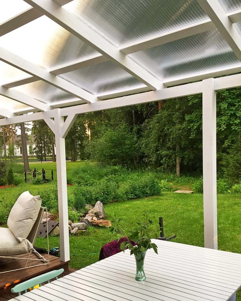 Eine hervorragende Terassenüberdachung aus Plexiglas