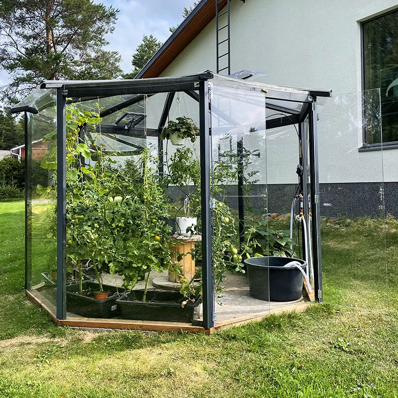Gewächshauses Belüftungsöffnungen und Bleichleisten
